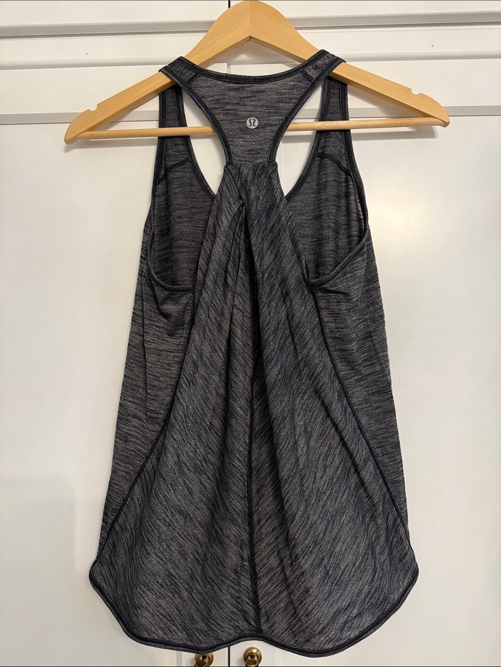 lululemon athletica Dark Gray Heathered Racerback Tank